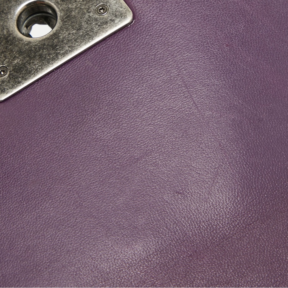 Chanel Purple Velvet Small Boy Bag